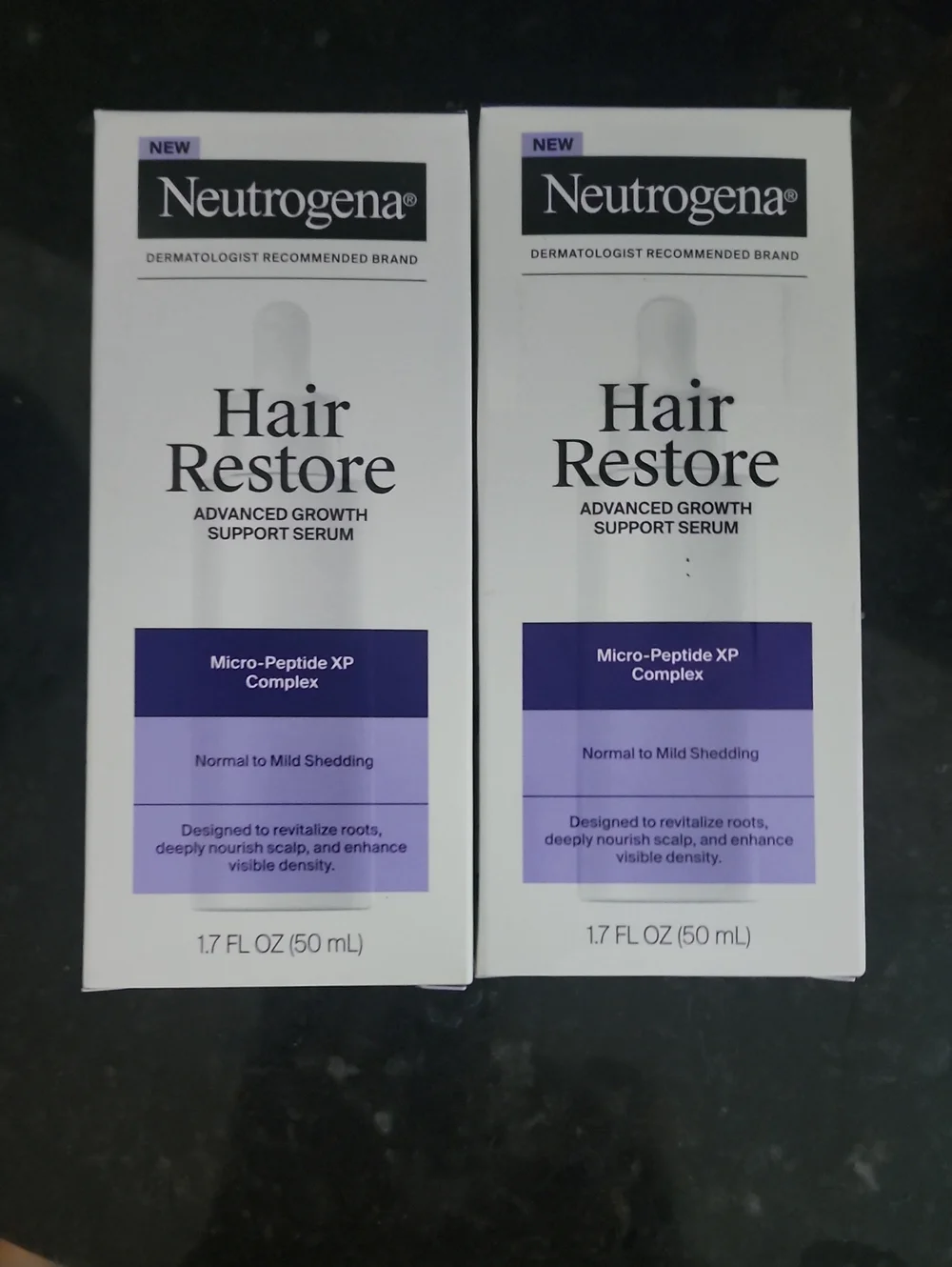 2 new Neutrogena Hair Restore Serum - White & Purple